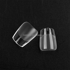 NADECO Cuticule ultra mince à couverture complète Tops épais XS Short Coffin Artificial Gel Nail Art Coffin Nail Tips for Manicure 360 Pack - Product Image 4