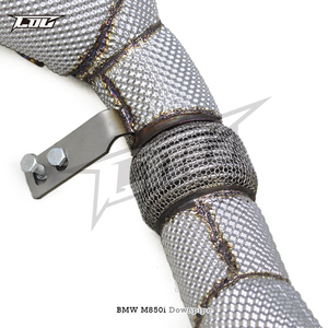 BSK Motor Catted Header Downpipe para BMW M850 <span class=keywords><strong>M850i</strong></span> Alpina B8 G14 G15 G16 4.4TT 2019-2023 SUS304 Sistema de escape de tubo de alto flujo - Product Image 4