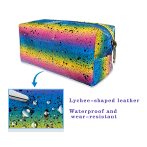 Factory Custom Logo Colored Oxford Large Capacity Portable <b>Makeup</b> Cosmetic Bags Luxury Zipper Closure Soft Handle Eco-Friendly - Product Image 4