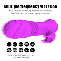 USB Wasserdichter Vibrator für Frauen mit Heizfunktion, Multi-Frequenz G-Punkt und Klitoris-Stimulator