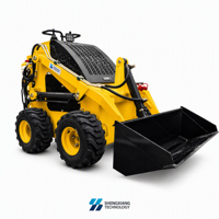Mini-chargeuse sur pneus S360, capacité de la benne de 0,1 m3, puissance de 6 kW, norme EPA Euro5, machine de construction compacte