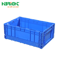 Boîte pliante de fruits et légumes de ferme caisse en plastique pliable personnalisée de couleur pour magasin