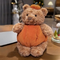 En gros, Peluche mignonne d'Halloween : Ours citrouille, Lapin noir, Cadeau de fête, OEM