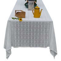 Nappe de table anti-taches en tissu de restaurant de fête de mariage nappe imprimée en polyester personnalisée rectangulaire