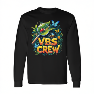 T-shirt à manches longues Vbs Crew avec motif d'insectes magnifiés, design aventure Vbs 2025 - Product Image 2