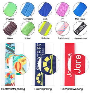 Lanière de cartouche écologique haute résistance avec crochet, logo et design personnalisés, matériau polyester, impression sérigraphique - Product Image 5