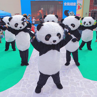 Costume gonflable de panda géant de dessin animé, accessoires de performance ambulante, pour la distribution de prospectus, costume de poupée de célébrité internet