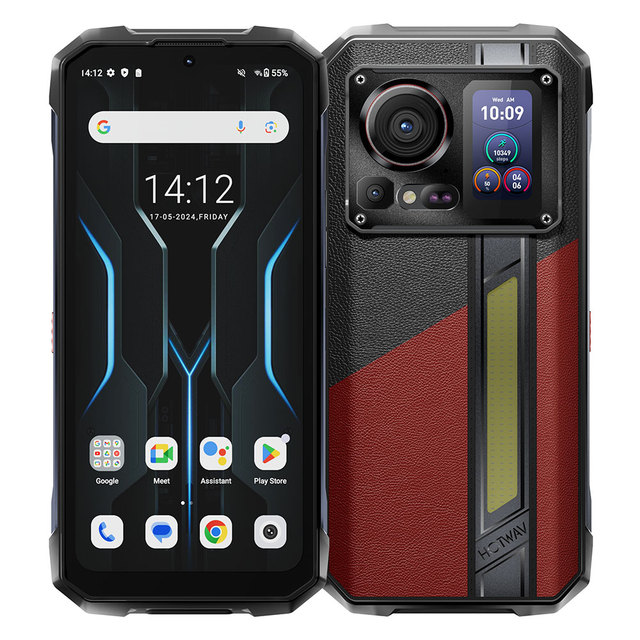 HOTWAV Hyper 7 Pro Rugged Gaming IP68 5G Dimensity 7050 Android 14 6.6'' FHD+ 120Hz 16GB 256GB 10800mAh Shockproof Fingerprint