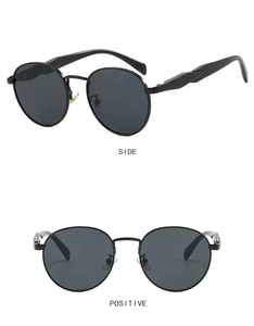 แว่นกันแดดทรงรีกรอบโลหะสำหรับผู้หญิงรุ่นใหม่ปี 2025 สไตล์สตรีทแฟชั่น ถ่ายรูปออนไลน์ ดาราดัง แว่นตากันแดดแนวเรโทรสุดฮิตขายดีข้ามประเทศ - Product Image 2