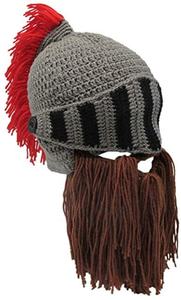 Barba Cappello <span class=keywords><strong>Beanie</strong></span> Knit Originale Barbaro Guerriero di Halloween con Le Corna Vichinghe Barbuto Caps Antivento per Gli Uomini e Le Donne Tentacolo Cro - Product Image 3