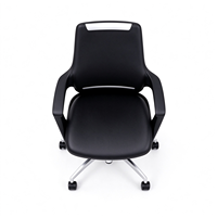 Fauteuil de Direction Exécutif Personnalisé avec Assise en Mousse, en Similicuir Moderne, Pieds Fixes, Chaise de Bureau pour Réception