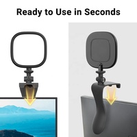 Support de moniteur en forme de L avec vis 1/4, support universel à clip pour éclairage LED, webcam, écran d'ordinateur portable