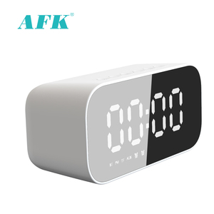 Bluetooth5.3 đồng hồ báo thức Bluetooth loa 3W Loa gia đình di động với microphone <span class=keywords><strong>LCD</strong></span> Đồng hồ Loa di động - Product Image 3