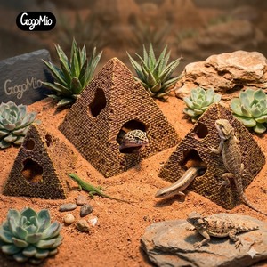 Caja de mascotas de hábitat en forma de pirámide para Monitor, lagarto, ojo manchado, Gecko, serpiente, Rana con cuernos, suministros para reptiles y anfibios - Product Image 1