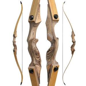 Black Hunter Traditionele Recurve Boogset RH/LH - 60" 20-60LBS, Bamboe Core <span class=keywords><strong>Limbs</strong></span> Boogschieten voor Schieten en Jagen - Product Image 2