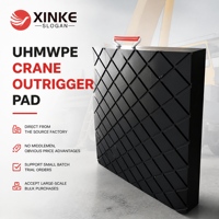 Plaques de support de grue en UHMWPE sur mesure, haute capacité de charge, pour la construction