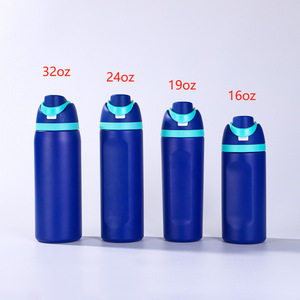 Biberon isotherme portable en acier inoxydable de 7 ml (16 oz) pour bébé, version export, avec paille, isolation 12-24h - Product Image 1