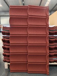 Tuile de <span class=keywords><strong>toiture</strong></span> en métal moderne, imperméable, résistante à la chaleur, en pierre ondulée pour les bâtiments d'appartements et de villas - Product Image 2