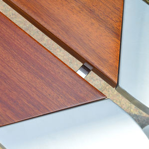 Banc de patio en bois extérieur commercial Support en acier inoxydable fort 150cm de longueur Banc de meubles publics urbains Salle de sport - Product Image 5