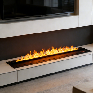 Caminetto Elettrico Moderno da Interno con Fiamma 3D LED, Nebulizzatore d'Acqua e Vapore, Decorativo e Integrato - Product Image 1