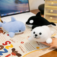 Peluche personnalisée d'animaux marins, nouveau design, jouet en peluche mignon et doux pour enfant, fabricant de peluches, vente en gros de jouets en peluche