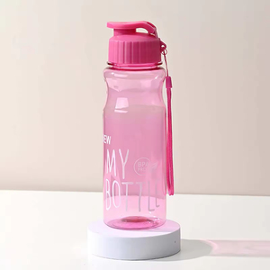 1pc 500ML Transparent <b>Flip</b> <b>Top</b> Water <b>Bottle</b> Portable Water Cup <b>With</b> Strap for Outdoor Sports Fitness Travel Fashion <b>Bottle</b> - Product Image 6