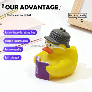 Mini canard en caoutchouc personnalisé, jouet <span class=keywords><strong>de</strong></span> bain flottant qui couine, PVC vinyle, étiquette privée, approuvé EN71/ASTM, vente en gros en vrac pour les <span class=keywords><strong>jeux</strong></span> <span class=keywords><strong>de</strong></span> <span class=keywords><strong>baignoire</strong></span> - Product Image 3