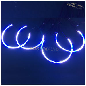 Super bright 12v led <span class=keywords><strong>multi</strong></span> <span class=keywords><strong>color</strong></span> <span class=keywords><strong>rgb</strong></span> headlight <span class=keywords><strong>halo</strong></span> ring 4pcs angel eyes - Product Image 5