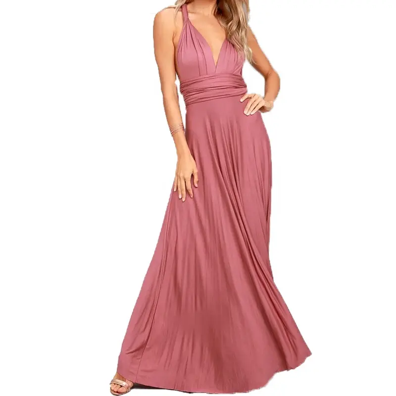 Latest cheap multi-way convertible gorgeous women summer dress elegant weddings party evening bridesmaid long dresses 2022