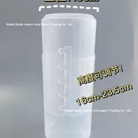 Seau de rangement rétractable simple en plastique transparent anti-poussière portable grande capacité pour pinceaux de maquillage et stylos
