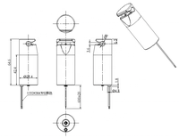 Vanne à pince électromagnétique à basse pression à deux voies NC (normalement fermée) 24V CC personnalisable