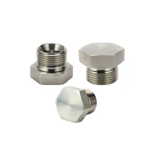 4B Manufacturer BSP Male Hydraulic Plugs Zinc Plated Carbon Steel Plug 30-45 Days 0 Degree Silver/copper Water/oil/gas P4B