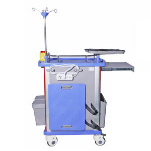 병원 가구 다기능 아bs 플라스틱 의학 손수레 약 약 비상사태 처리 트롤리 - Product Image 2