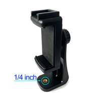 Adaptateur de trépied réglable pour smartphone avec trou de vis 1/4 pouces pour iPhone Samsung