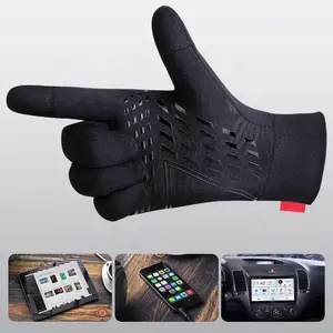 คุณภาพสูงความร้อนฤดูหนาวกลางแจ้งหน้าจอสัมผัสCampingเดินป่าตกปลาปีนเขาขี่ถุงมือกีฬาปรับแต่งโลโก้ขายส่ง - Product Image 3