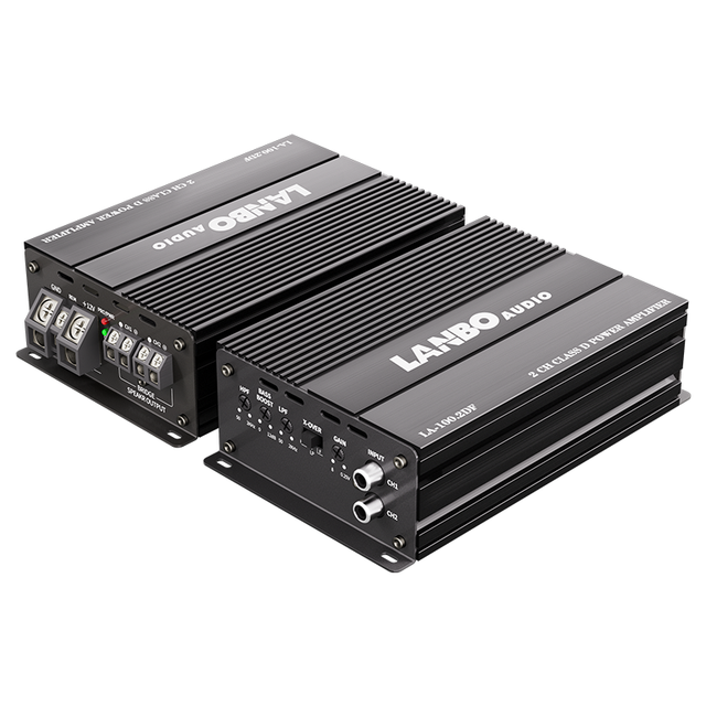 2 Channel Car Stereo Amplifier 100Wx2 RMS Full Range Mini Class D Car Audio Upgrade Amp