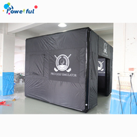 Vente d'usine Cage de pratique de golf pop-up Tente Simulateur de golf gonflable avec écrans