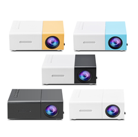 Vente chaude YG300 Jaune Blanc Projecteur pour Usage Domestique Haute Définition Mini Projecteur Portable pour Chambre Projection Murale