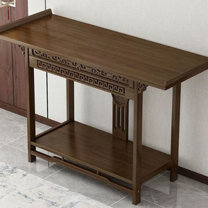 Mesa de Altar <span class=keywords><strong>Funeraria</strong></span> de Madera de Olmo Rojo, Directo de Fábrica, Muebles Funerarios Personalizados OEM - Product Image 5