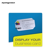 Carpeta de Archivos Skywingproduct Ecológica de Papel Perforado con 3 Orificios, Duradera, de 8.5 x 11 Pulgadas, para Documentos, Tarjetas de Visita, con Dos Bolsillos