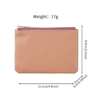 Pochette Cadeau Durable avec Fermeture Éclair pour Maquillage, Sac de Voyage en Cuir PU, Emballage Cosmétique, Bijoux, Porte-Monnaie Simple à Fermeture Éclair