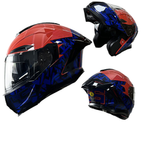 Nouveau casque de moto intégral modulaire ANT Factory Direct avec grande aile arrière, double visière, toutes saisons, homologué DOT, mousse ABS