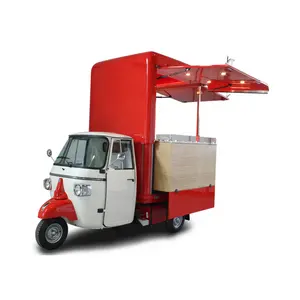 전기 세발 자전거 전동 툭툭 모바일 주방 식품 트럭 사용자 정의 로고 미니 핫도그 카트 팝콘 아이스크림 자판기 밴