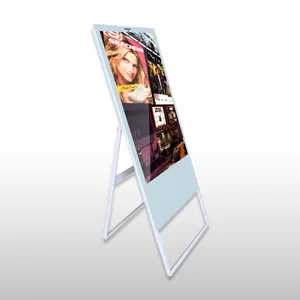 Kapalı dijital tabela android ekran monitör cam zemin standı lcd dokunmatik reklam ekranı