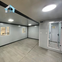 Maison préfabriquée extensible de 20 pieds haut de gamme 0-2 chambres à coucher, villa de luxe, complexe hôtelier de plage, fenêtre panoramique prend en charge la personnalisation