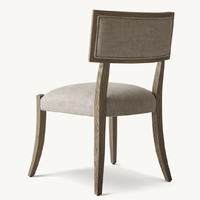Mobilier de restaurant style américain rétro en bois massif chaises de salle à manger villa modèle mobilier de chambre personnalisable