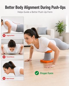 Dispositivo de Asistencia para Flexiones con Resorte, Soporte para Flexiones, Ejercitador Abdominal, Equipo de Fitness para Hogar y Oficina - Product Image 5