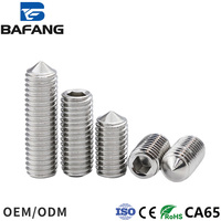 Sekrup Set Tanpa Kepala Baja Tahan Karat 304 Presisi Tinggi, Finishing Polos, Metrik A2-70, Standar Din914, Penggerak Torx, Ujung Bola