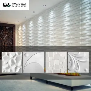 Planta de fibra decorativa mural 3d papel 3d paneles de pared de madera para el hogar deco