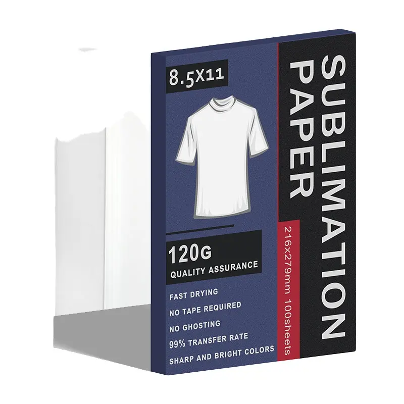 Heißer Verkauf 120g/m² Sublimation papier blatt A4/A3 100g/m² Sublimation druckpapier Wärme übertragungs papier